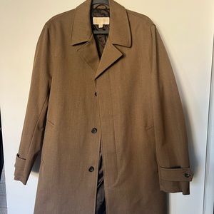 Men’s medium camel brown large Michael kors trench coat